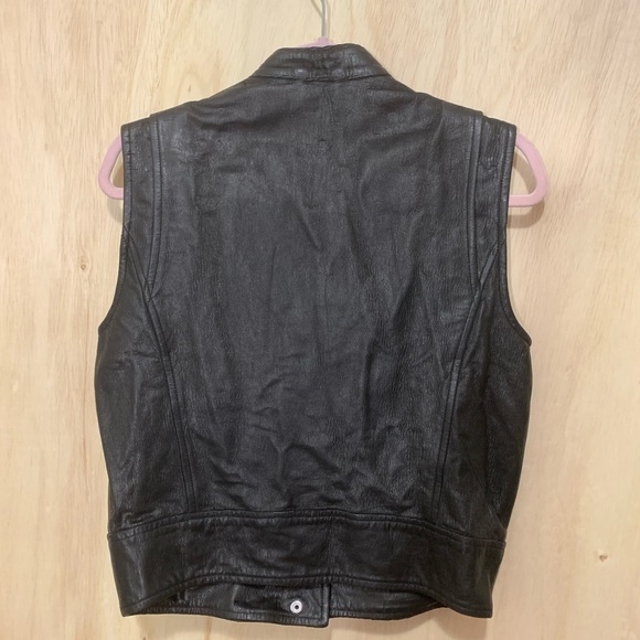 IRO Neo Leather Lace Up Vest size 36 - Picture 6 of 8